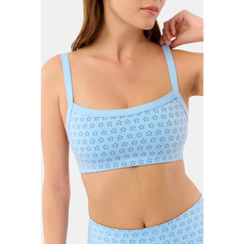 Roller Rabbit Stars Keeley Activewear Sports Bra Blue XXS